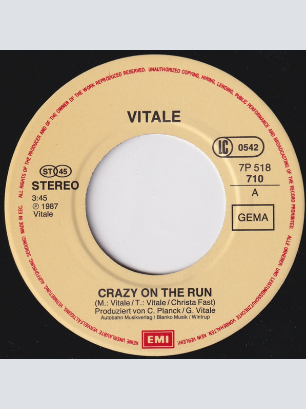 Vinyl / Vitale* - Let Me Love You