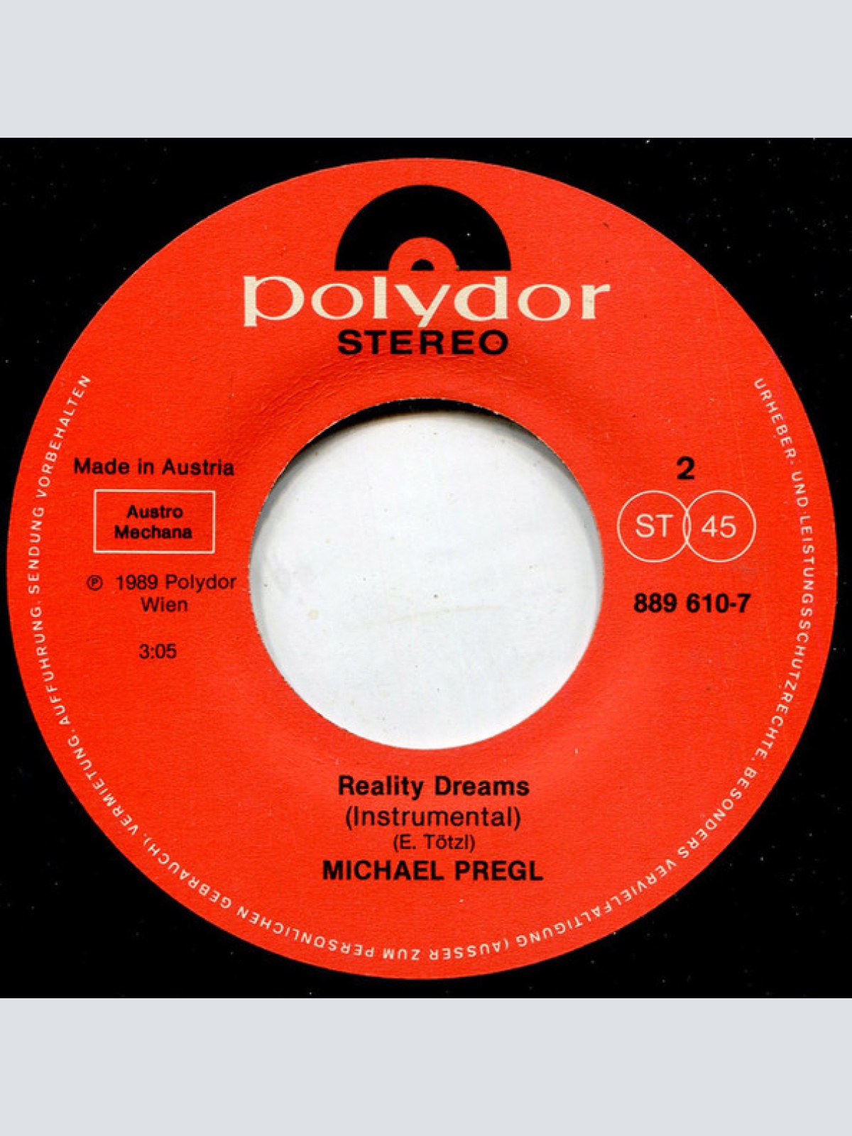 Vinyl / Michael Pregl - Reality Dreams
