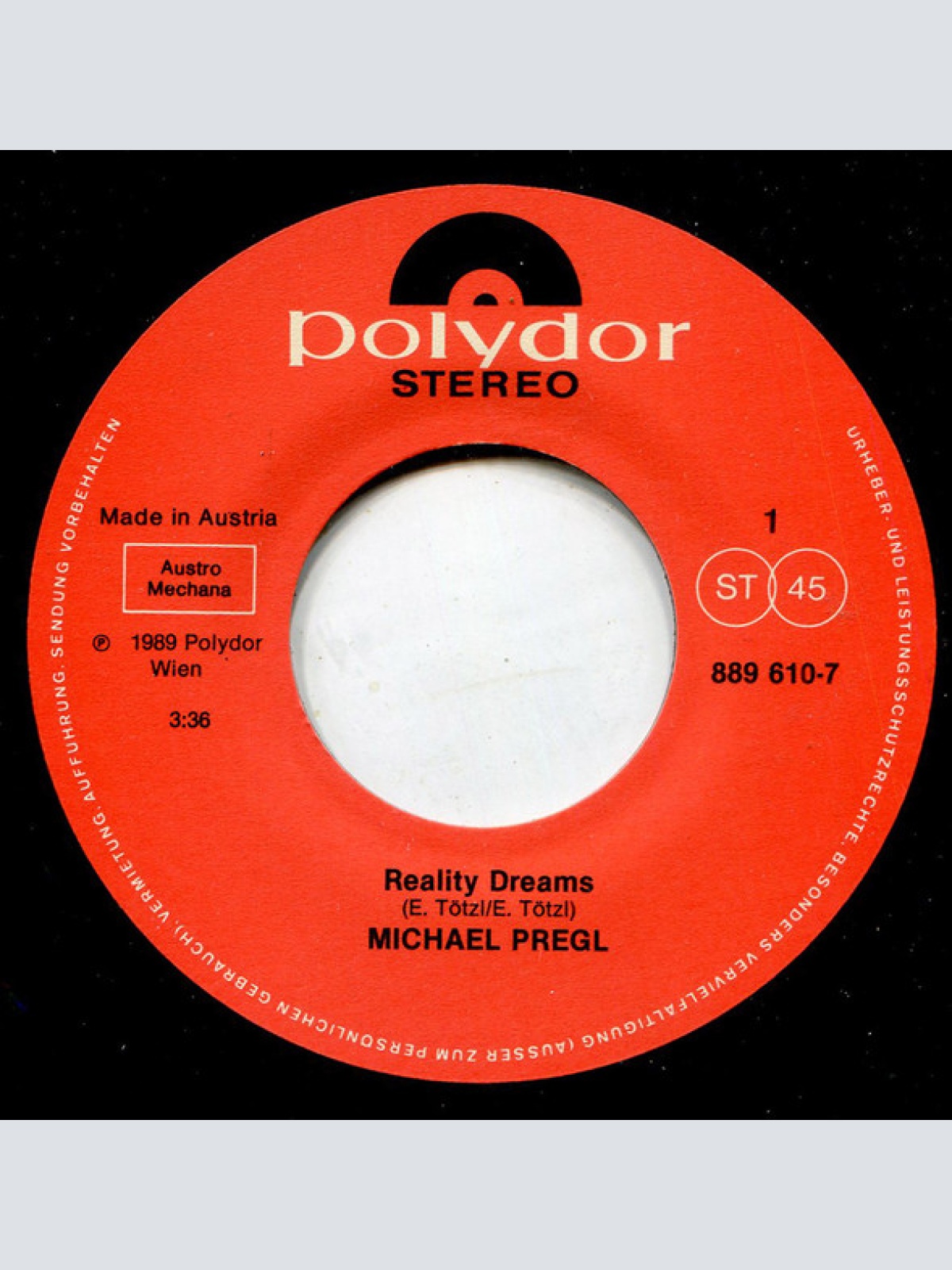 Vinyl / Michael Pregl - Reality Dreams