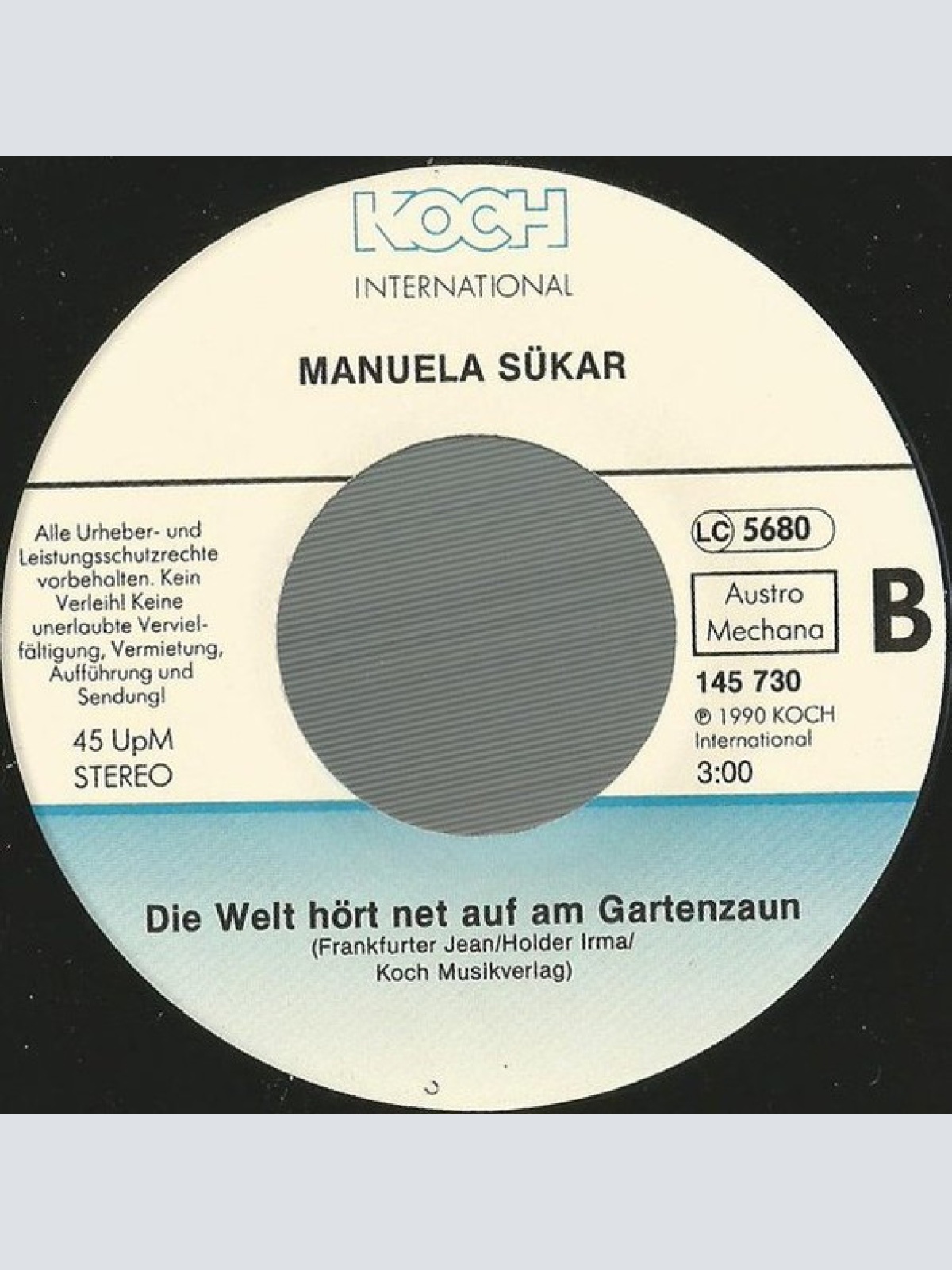Vinyl / Manuela Sükar - Jedes Herz Hat Ein Kleines Laternerl