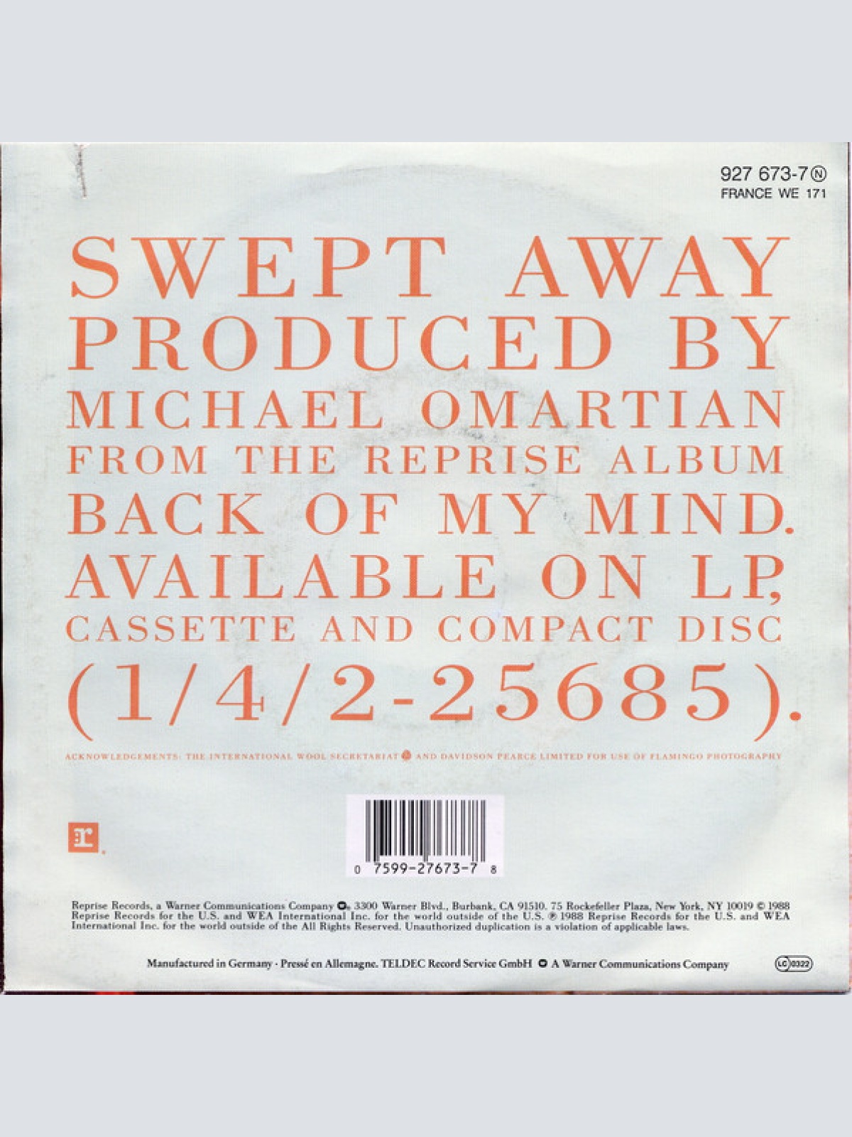 Vinyl / Christopher Cross - Swept Away