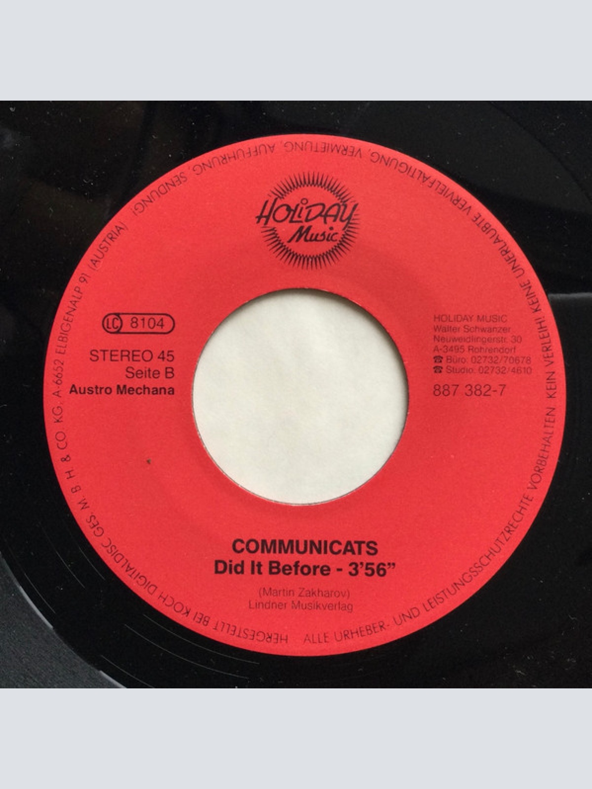 Vinyl / Communicats - The Same As Me