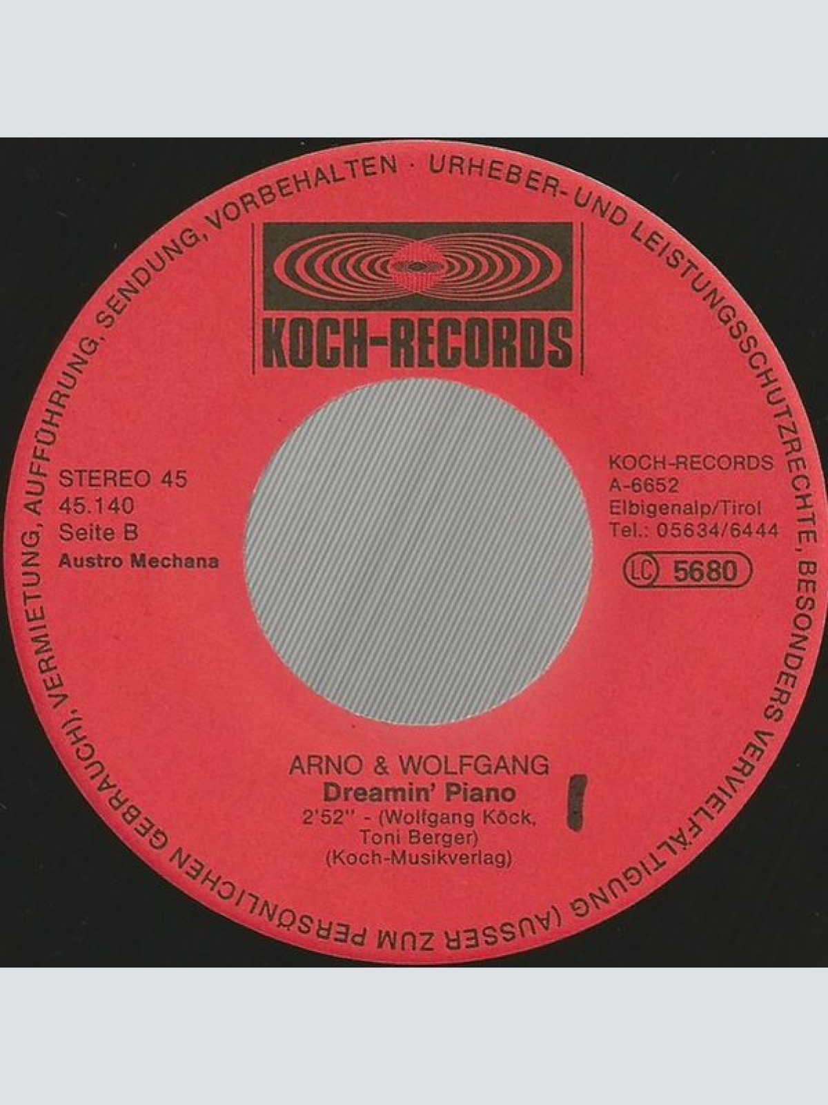 Vinyl / Arno & Wolfgang - Jede Katze Hat N'en Kater