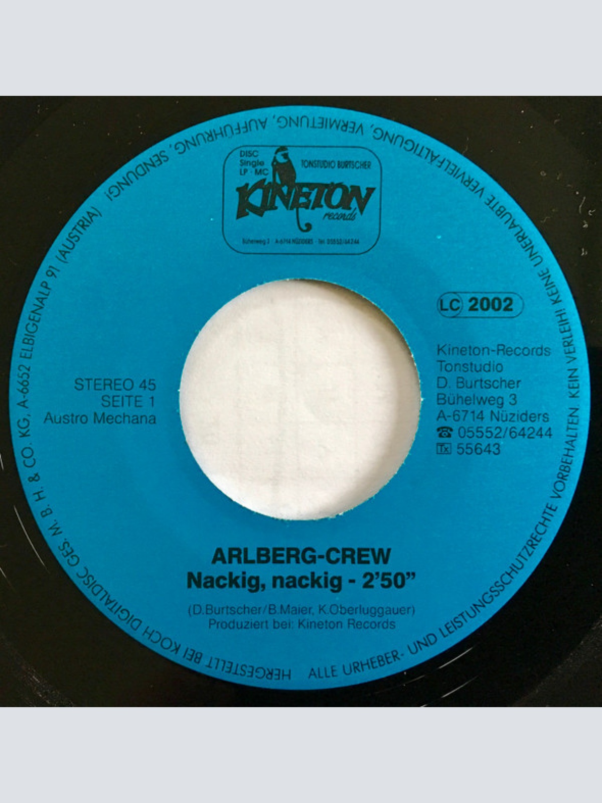 Vinyl / Arlberg Crew - Nackig, Nackig / Rosita