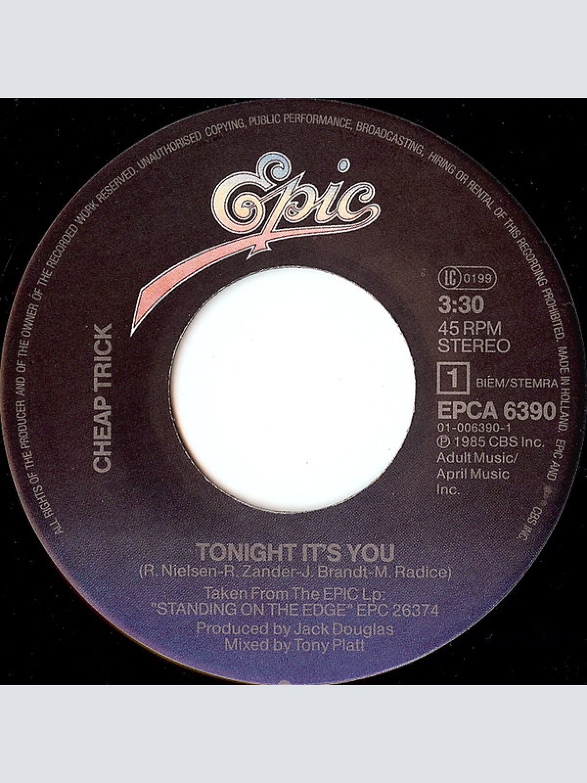 Vinyl / Cheap Trick - Tonight It's You