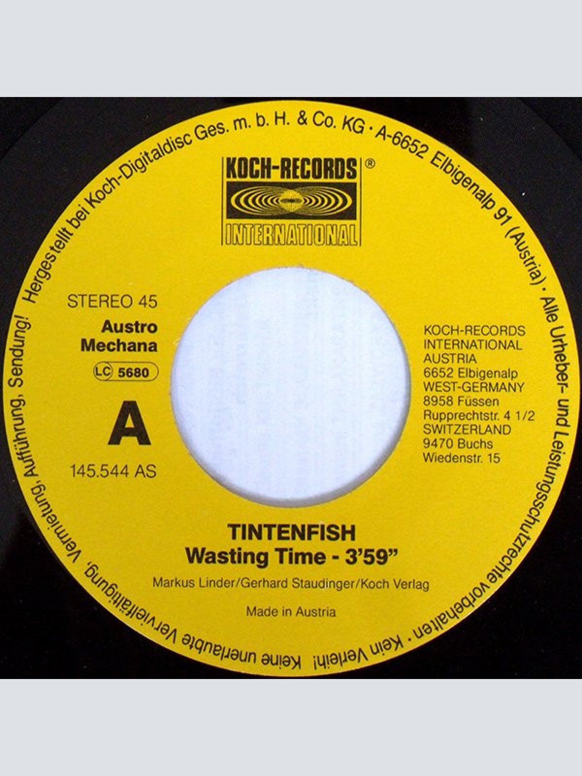 Vinyl / Tintenfish - Wasting Time