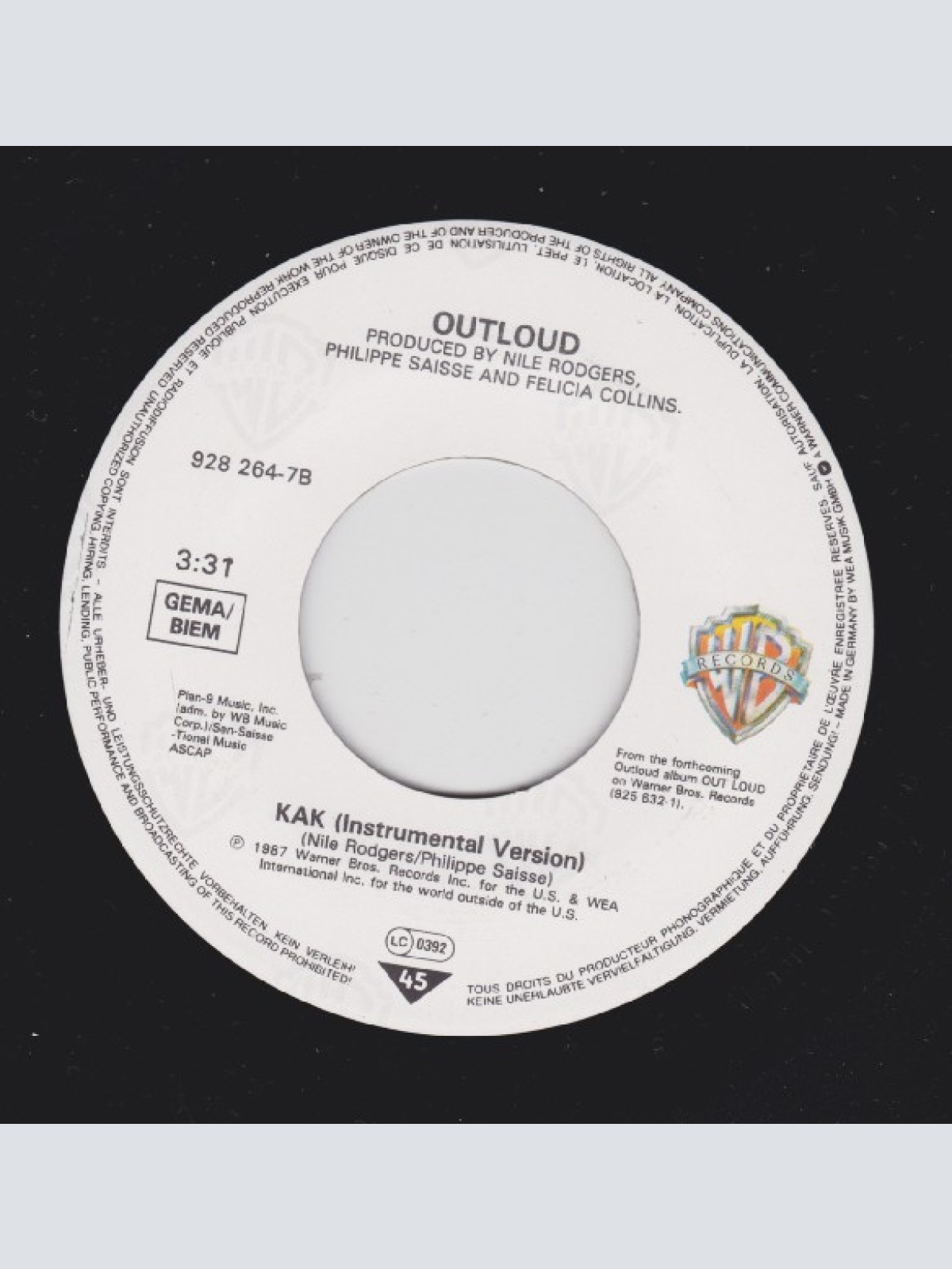 Vinyl / Outloud - It's Love This Time