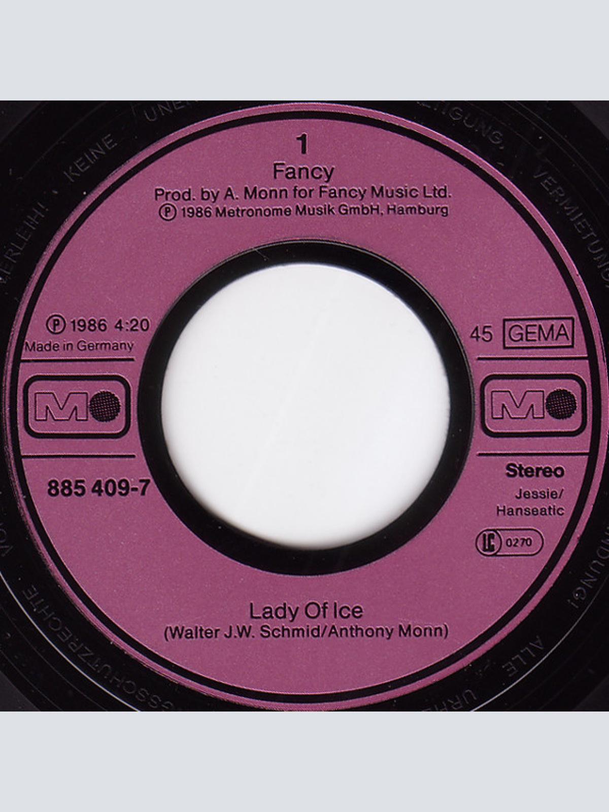 Vinyl / Fancy - Lady Of Ice