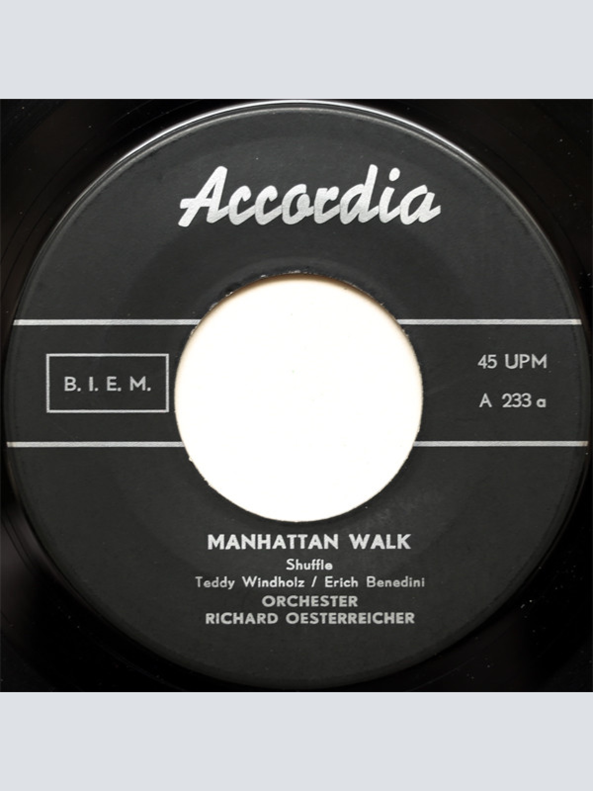 Vinyl / Orchester Richard Oesterreicher* - Manhattan Walk / Tschagatschak