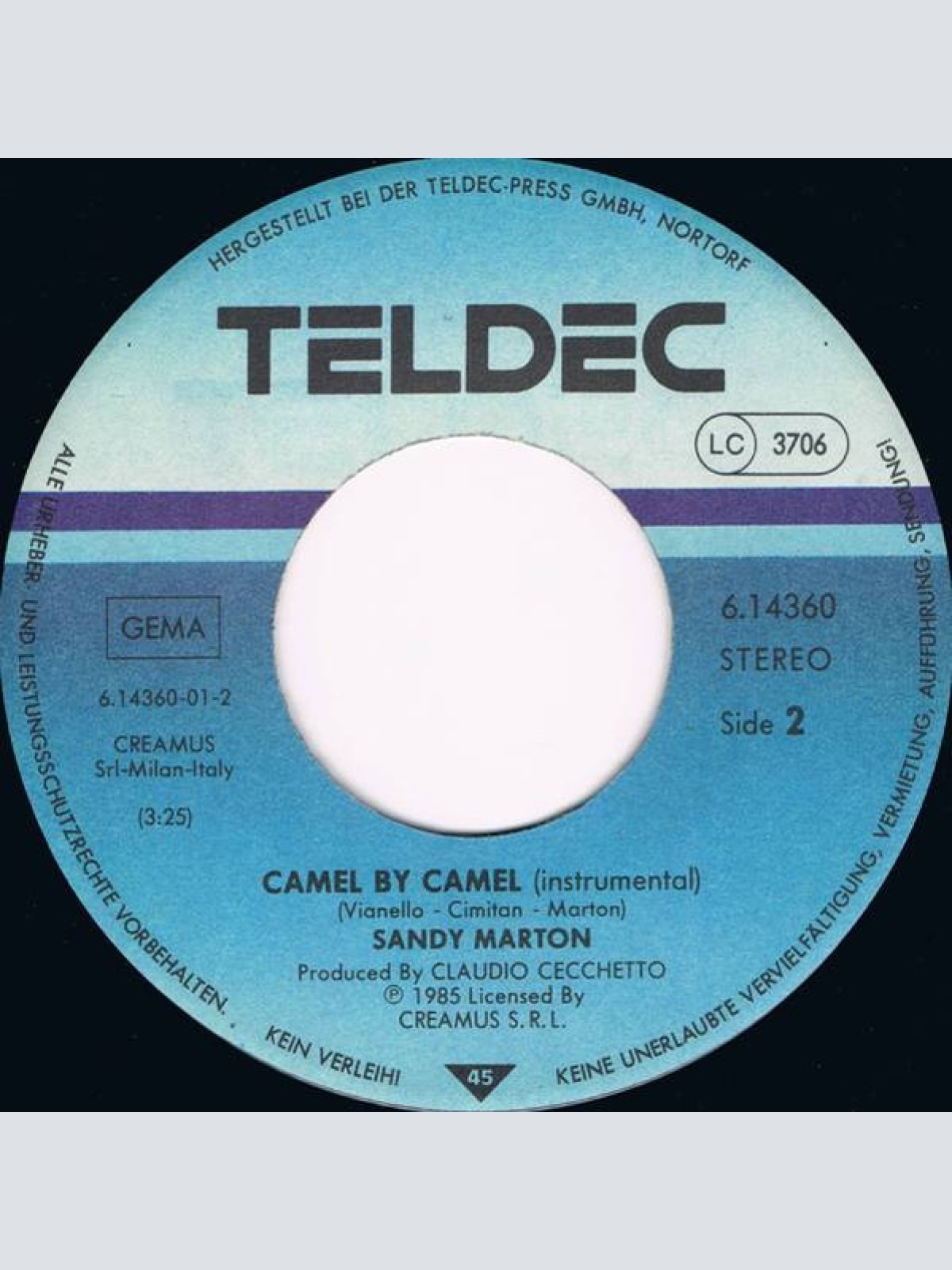 Vinyl / Sandy Marton - Camel By Camel