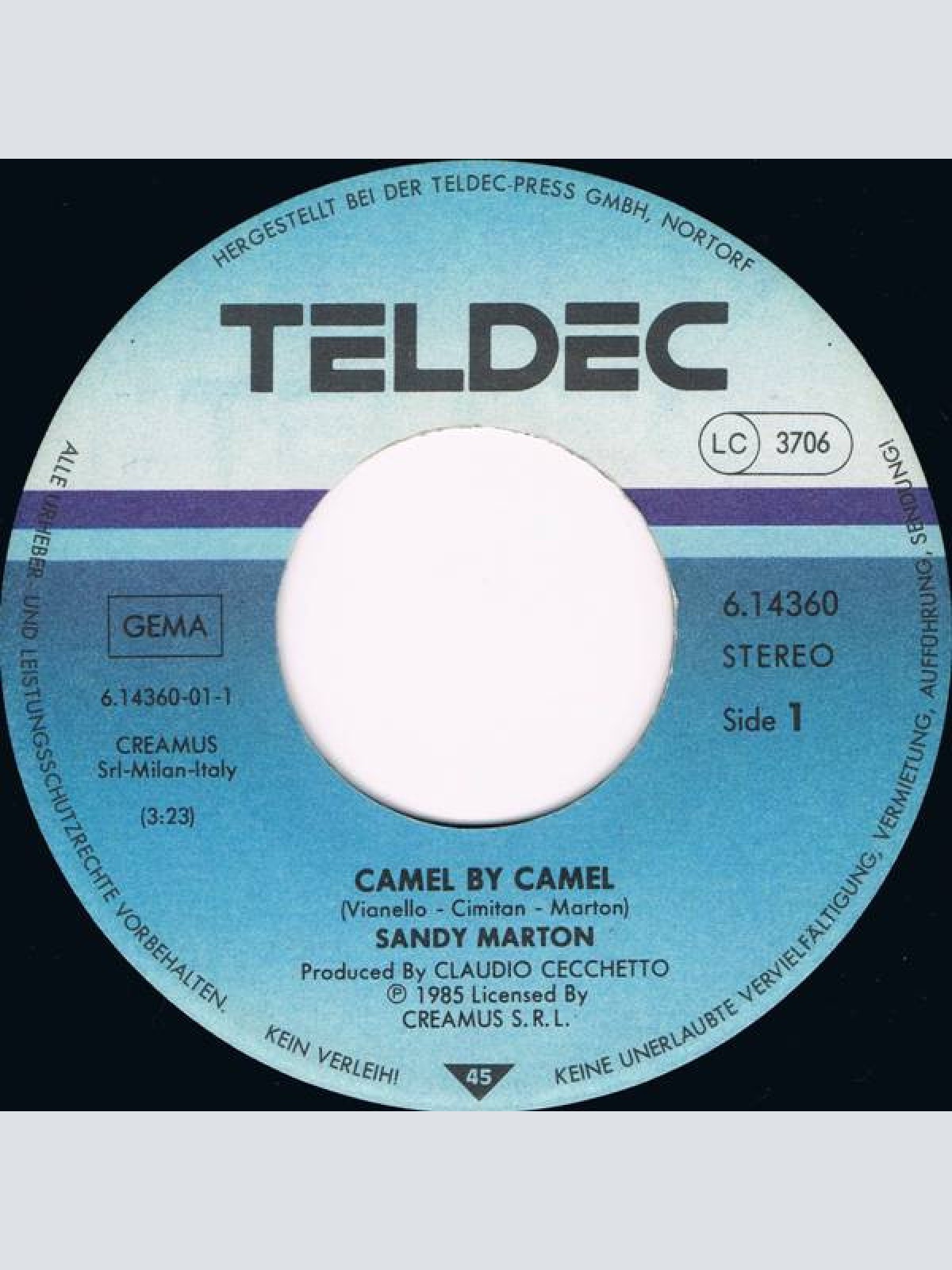 Vinyl / Sandy Marton - Camel By Camel