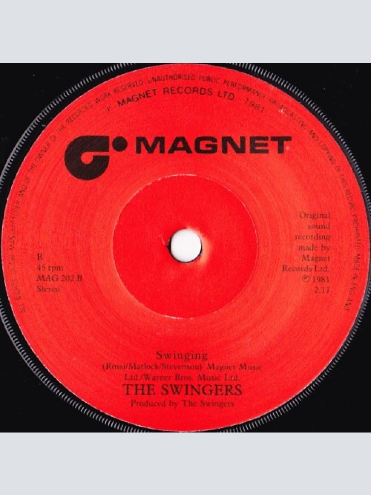 Vinyl / The Swingers (12) - Be My Baby