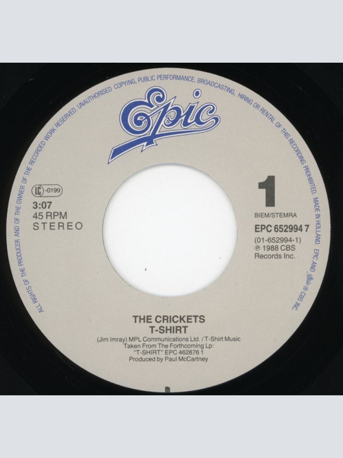 Vinyl / The Crickets (2) - T-Shirt