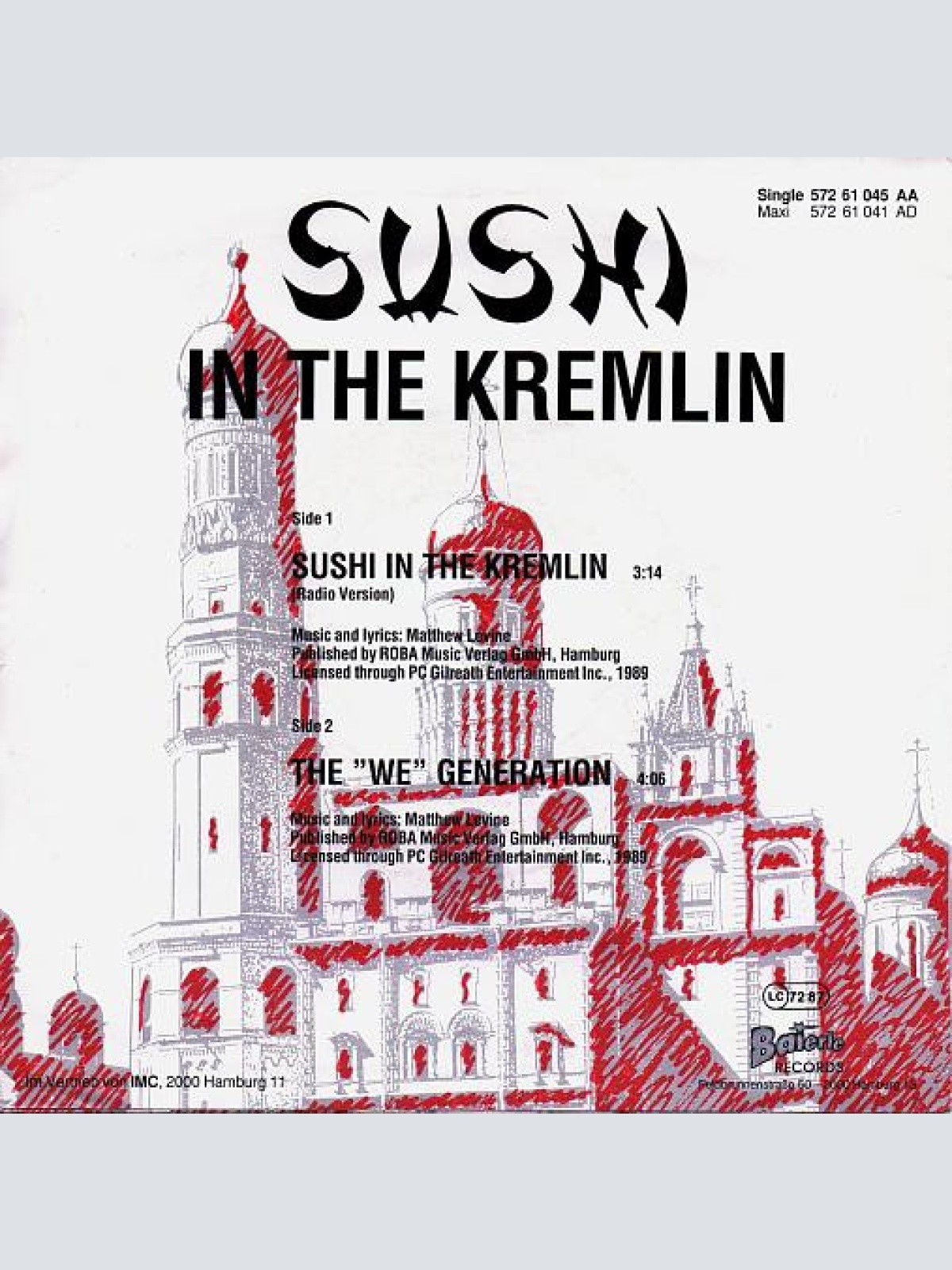 Vinyl / Matthew Levine - Sushi In The Kremlin