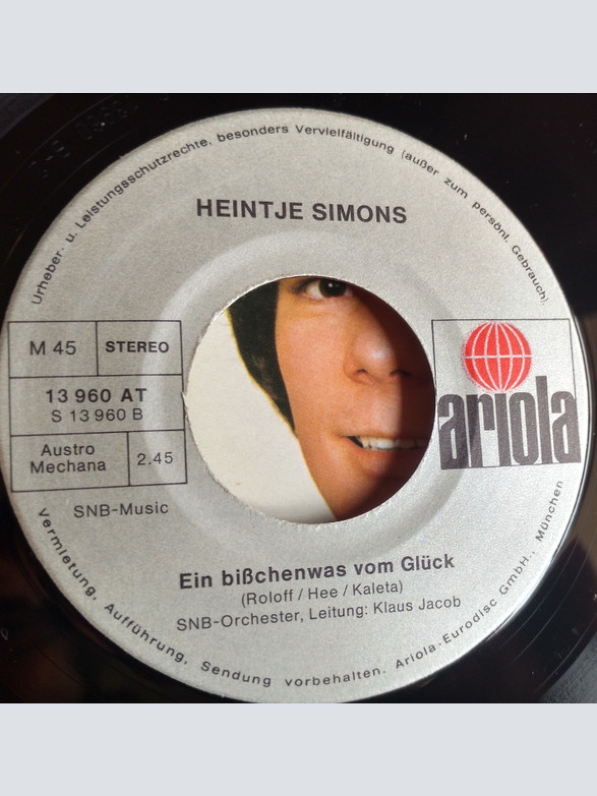 Vinyl / Heintje Simons* - Sag' Auf Wiederseh'n