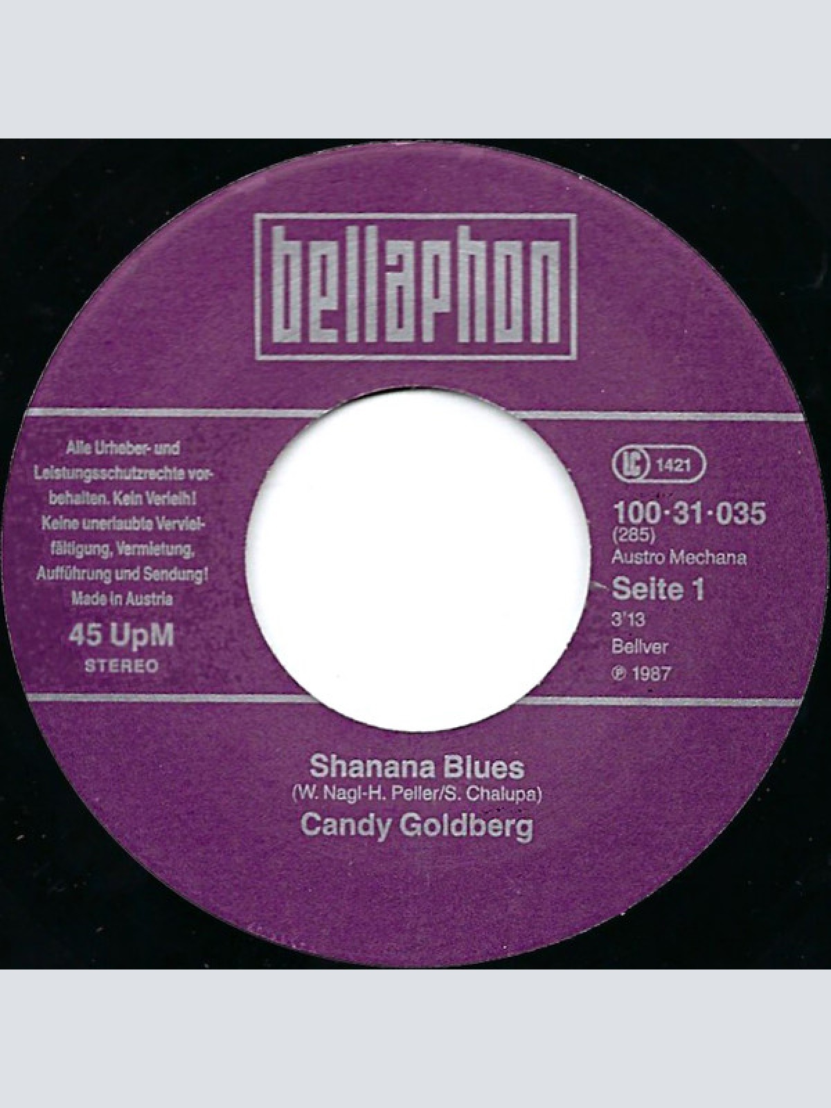 Vinyl / Candy Goldberg - Shanana Blues