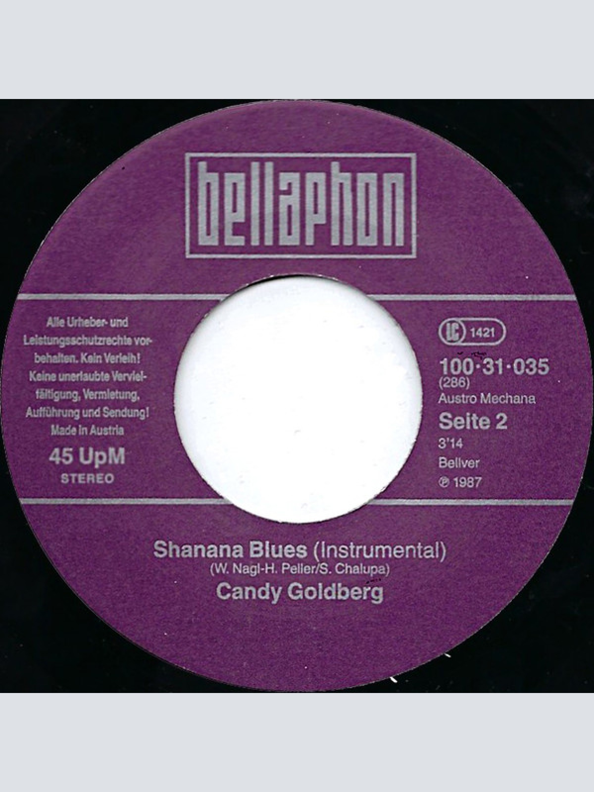 Vinyl / Candy Goldberg - Shanana Blues