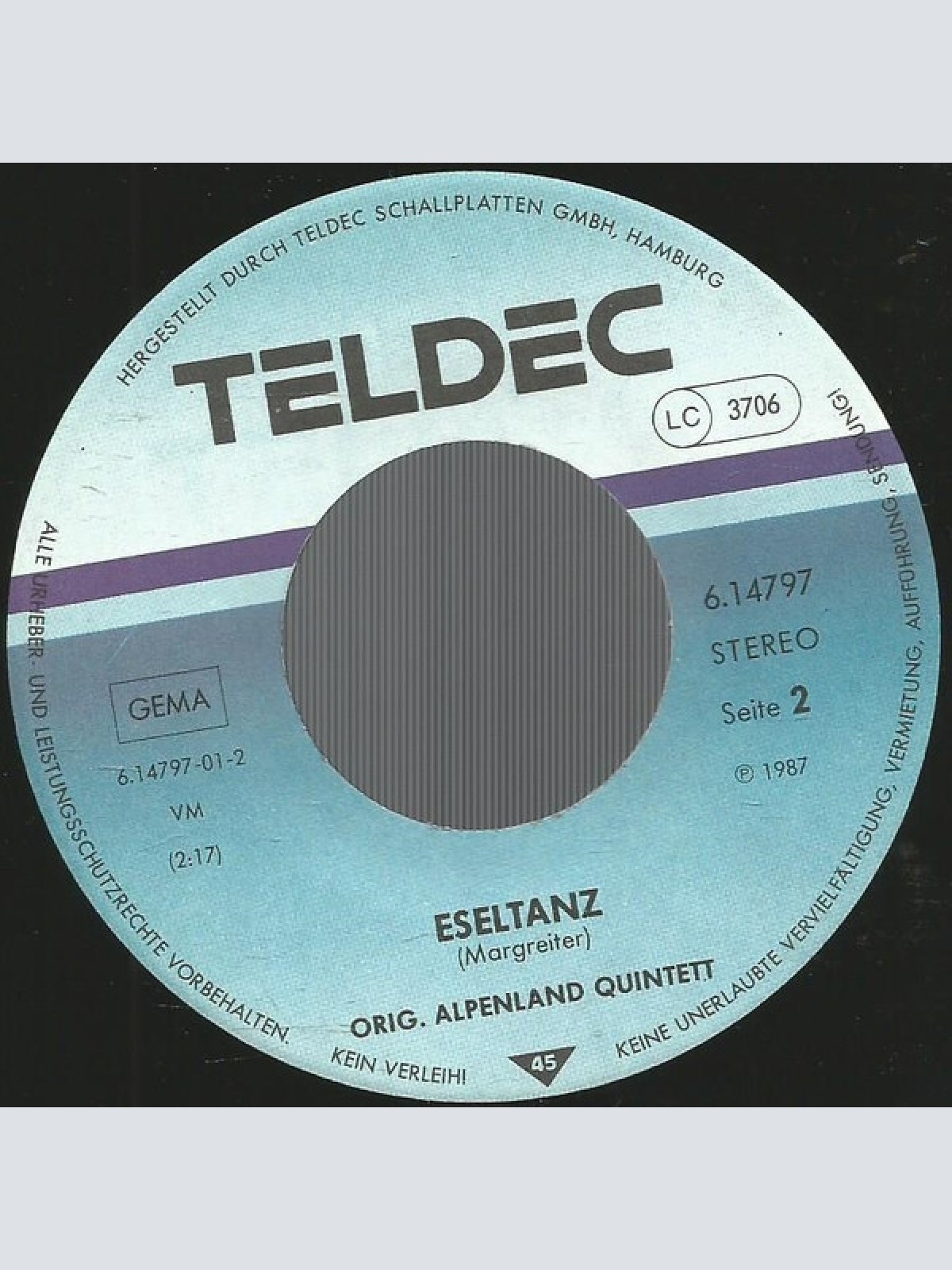 Vinyl / Orig. Alpenland Quintett - Frau Meier