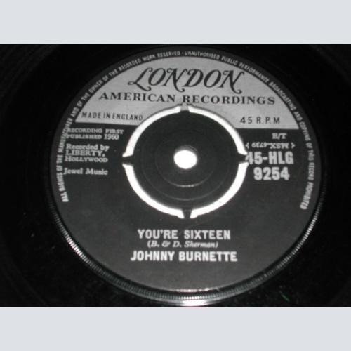 Vinyl / Johnny Burnette - You're Sixteen