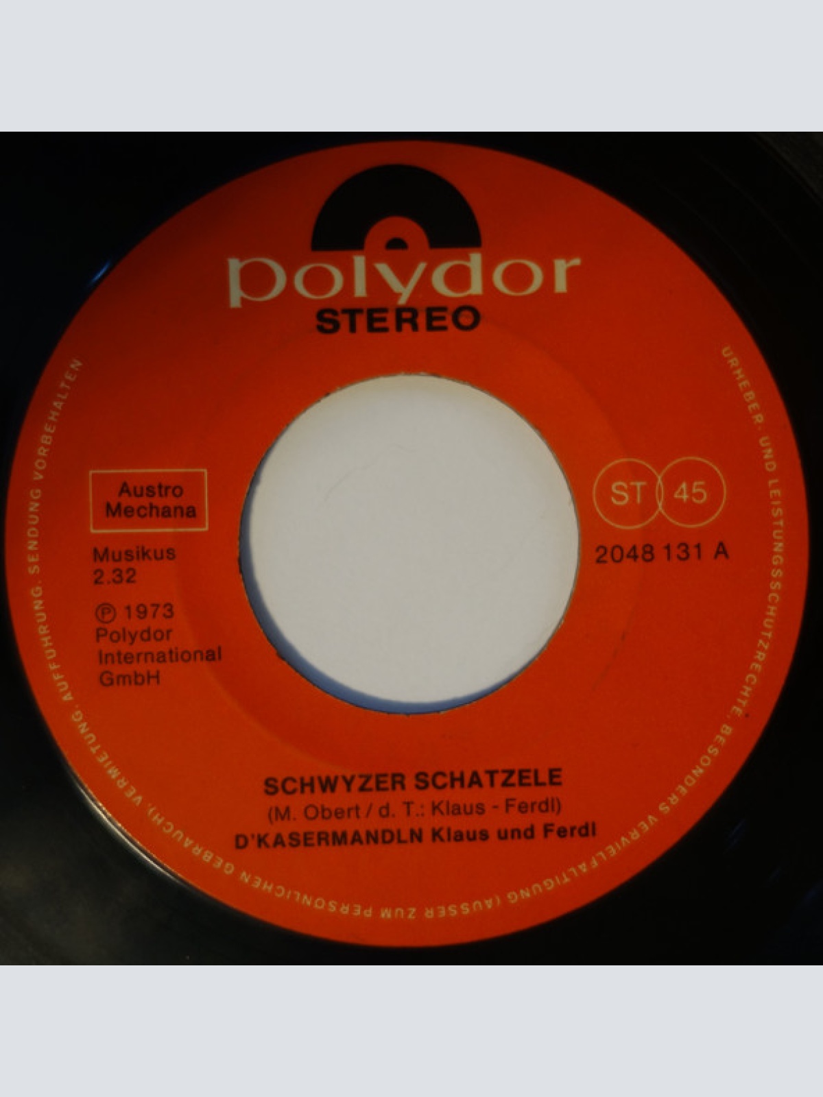 Vinyl / D'Kasermandln, Klaus Und Ferdl - Bergvagabunden