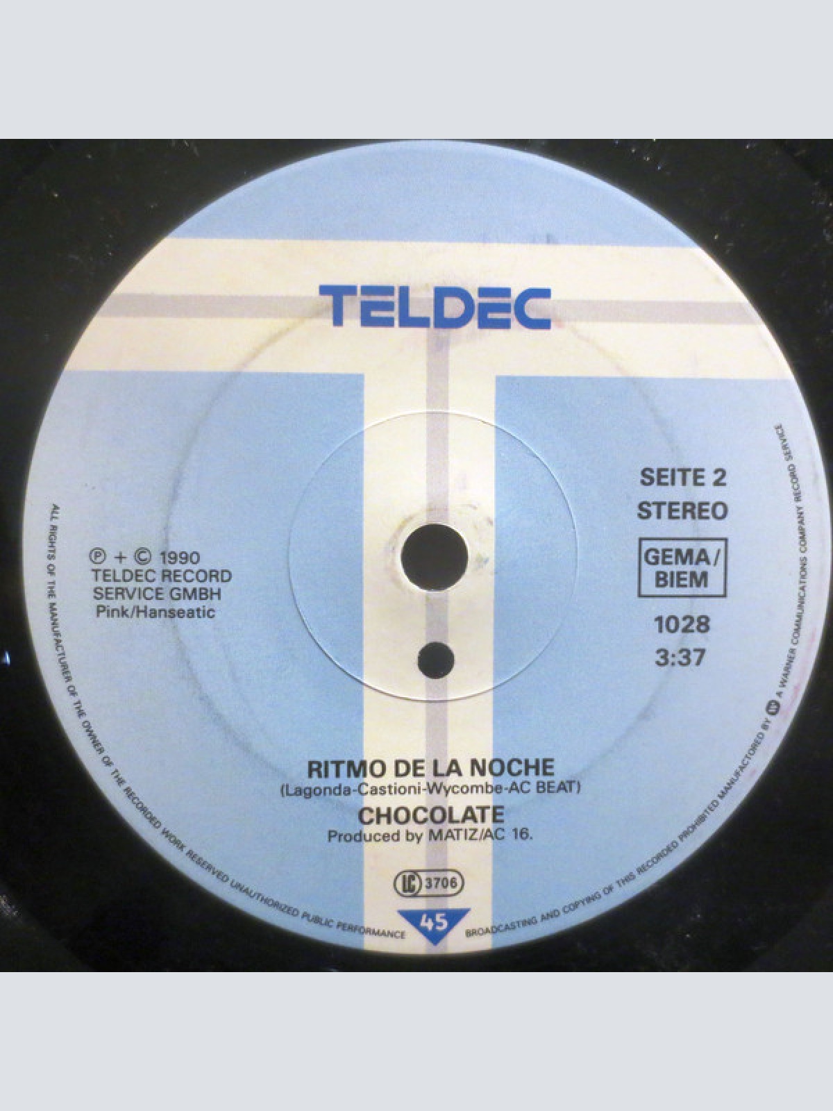 Vinyl / Chocolate - Ritmo De La Noche (Rap Attack-Mix)