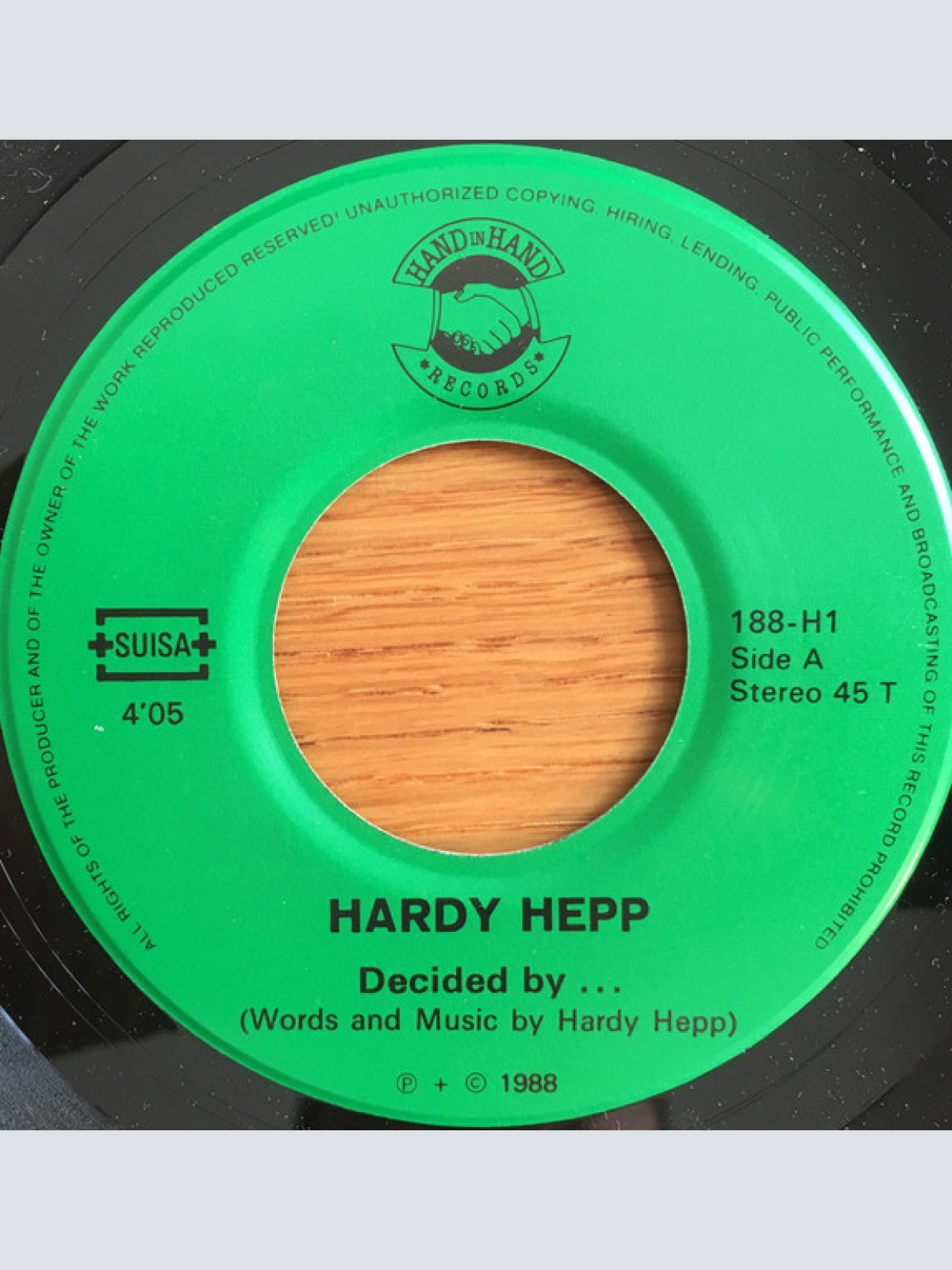 Vinyl / Hardy Hepp - Decided by... / Heavens' Door