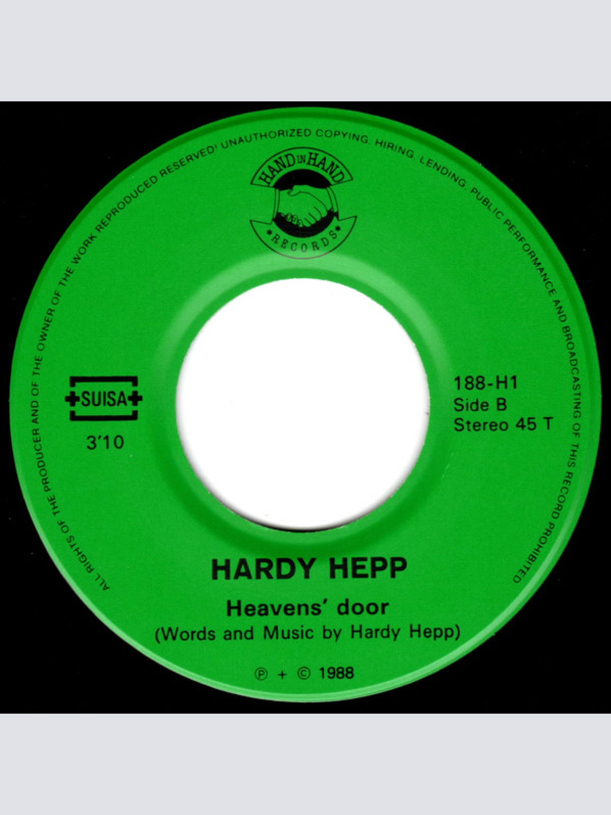 Vinyl / Hardy Hepp - Decided by... / Heavens' Door