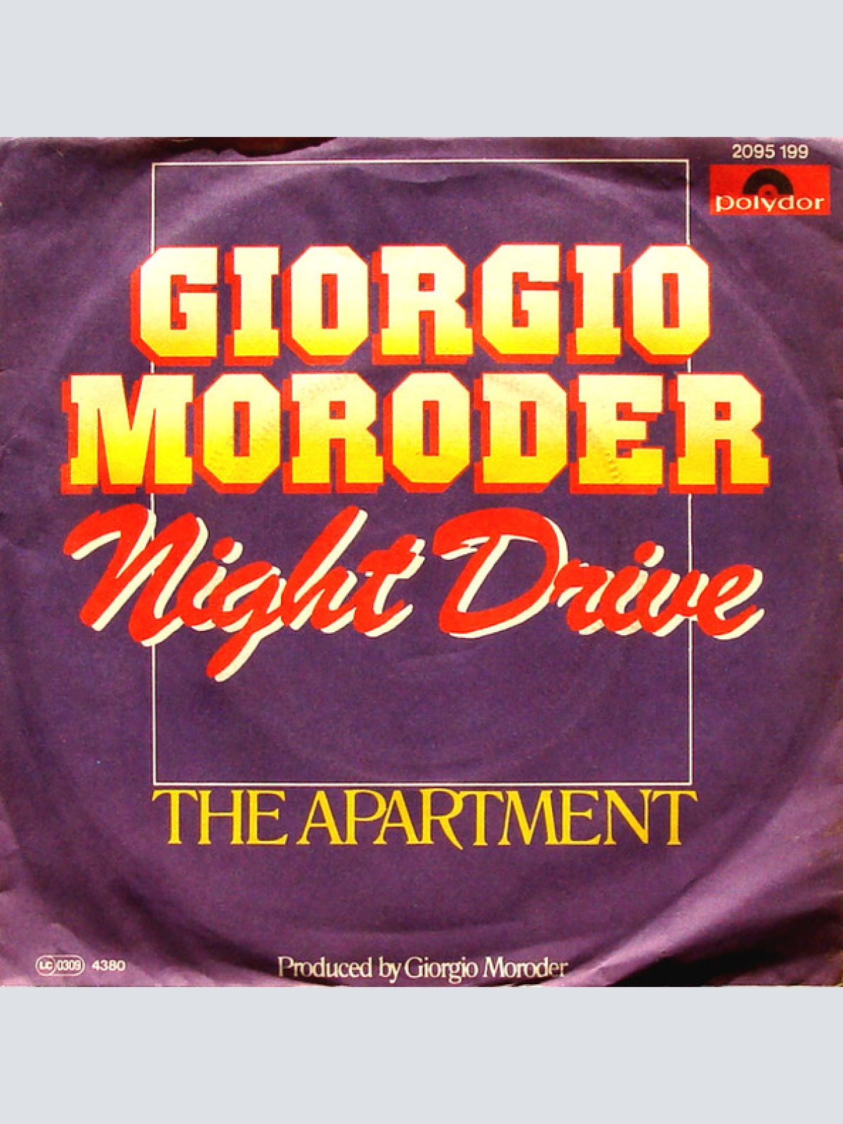 Vinyl / Giorgio Moroder - Night Drive / The Apartment