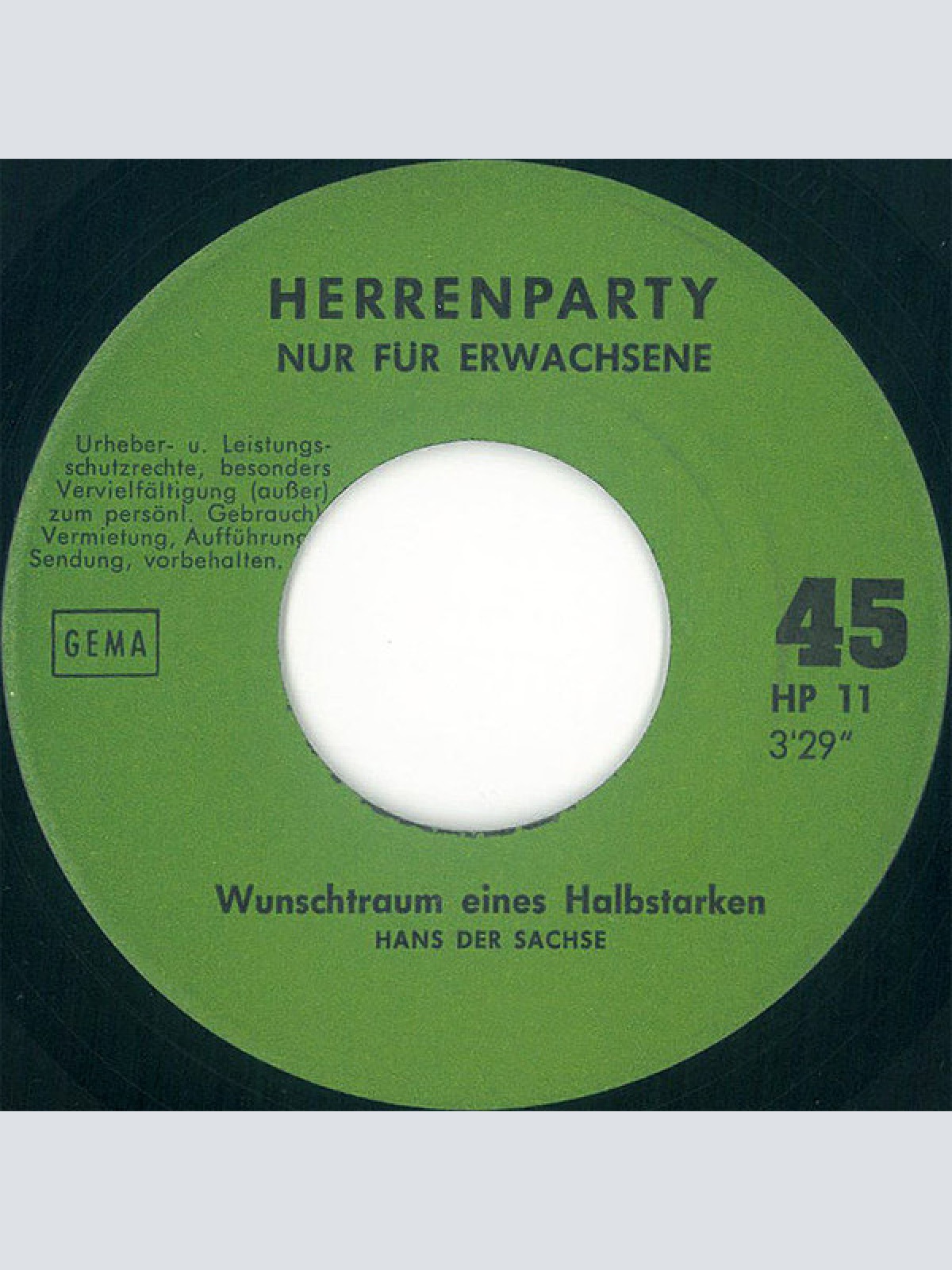 Vinyl / Hans Der Sachse - Striptease Paula