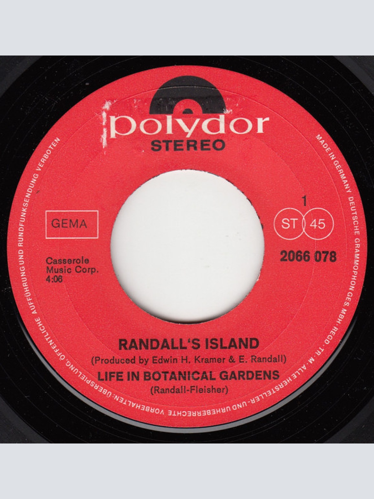 Vinyl / Randall's Island - Life In Botanical Gardens