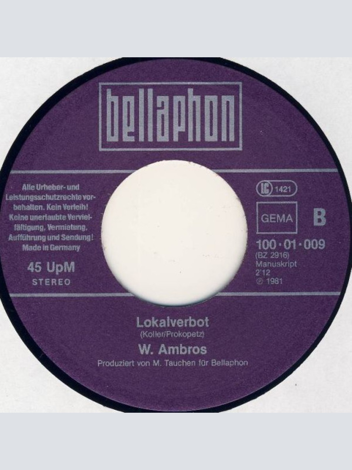 Vinyl / W. Ambros* - Frage Der Zeit