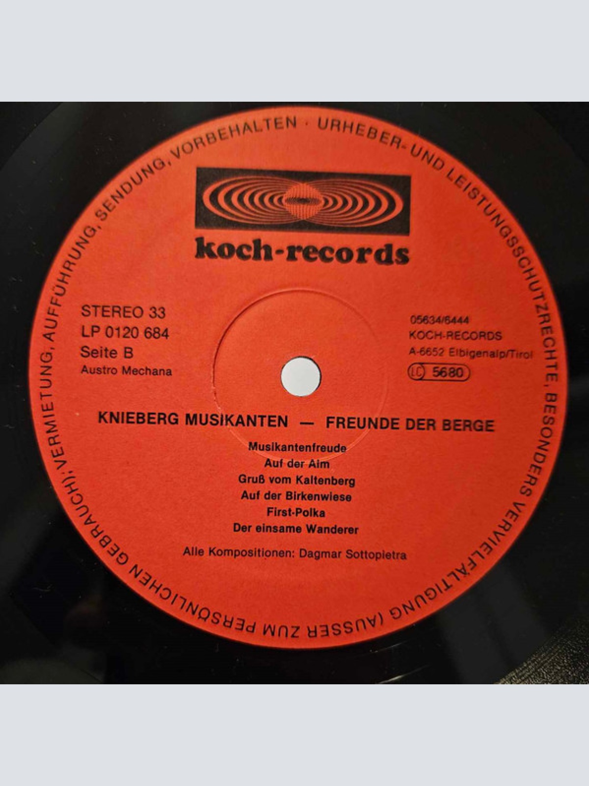 Vinyl / Knieberg Musikanten - Freunde Der Berge