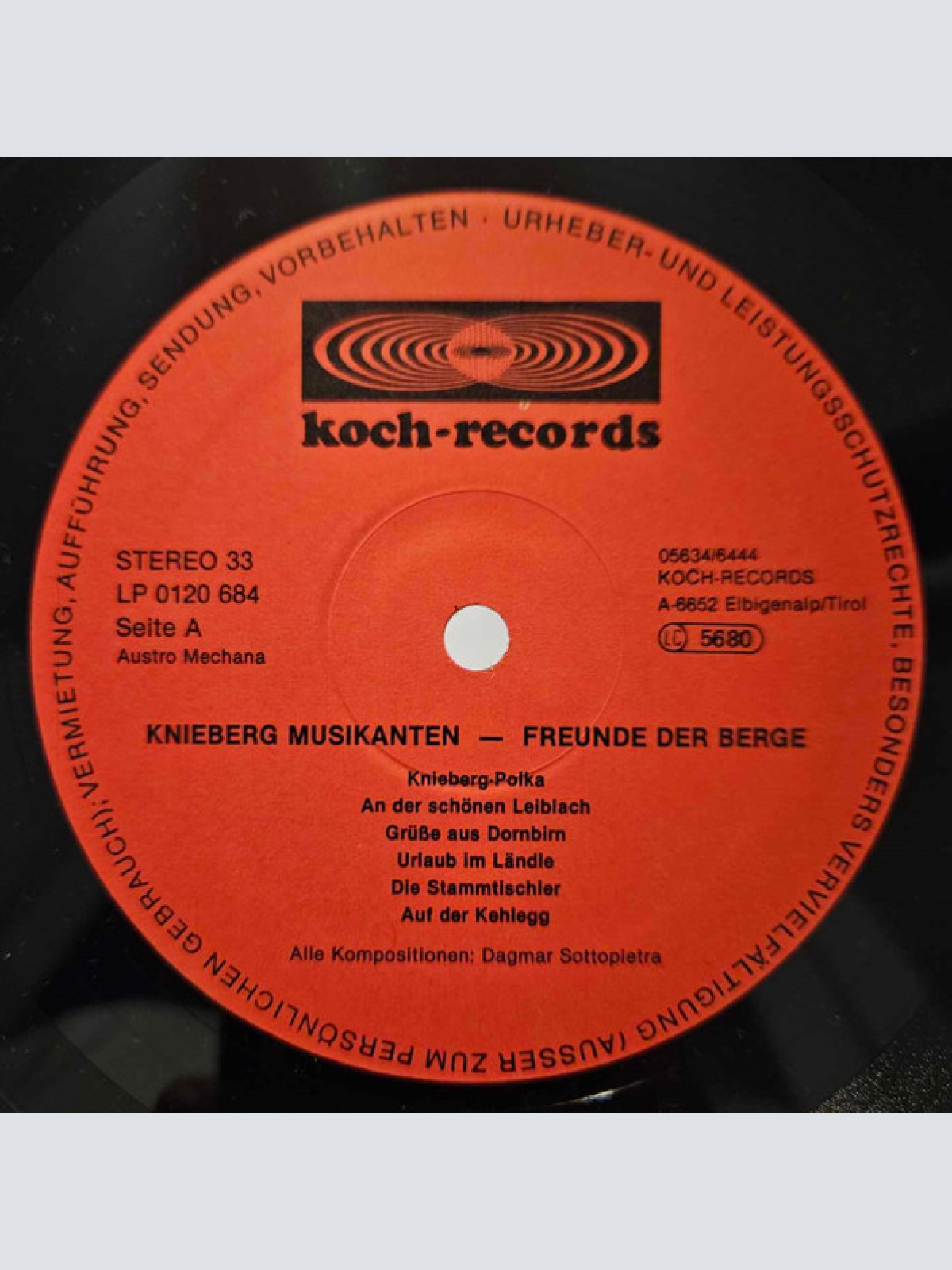 Vinyl / Knieberg Musikanten - Freunde Der Berge