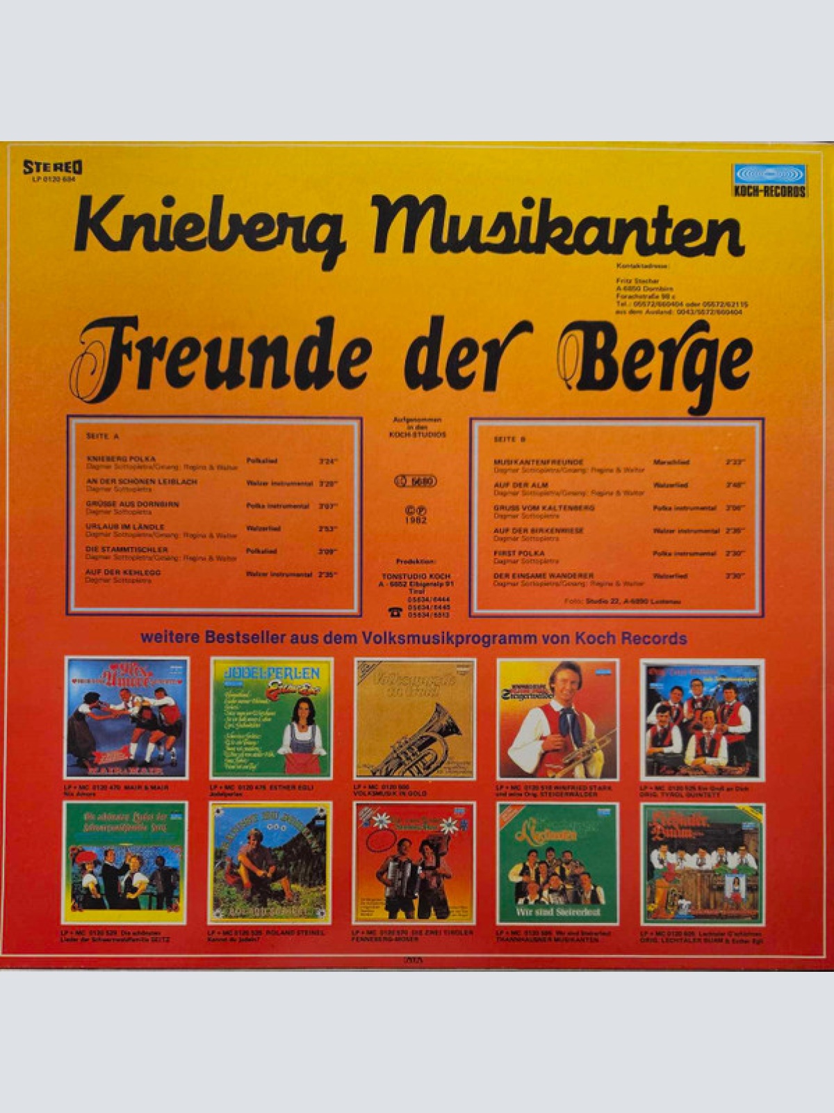 Vinyl / Knieberg Musikanten - Freunde Der Berge