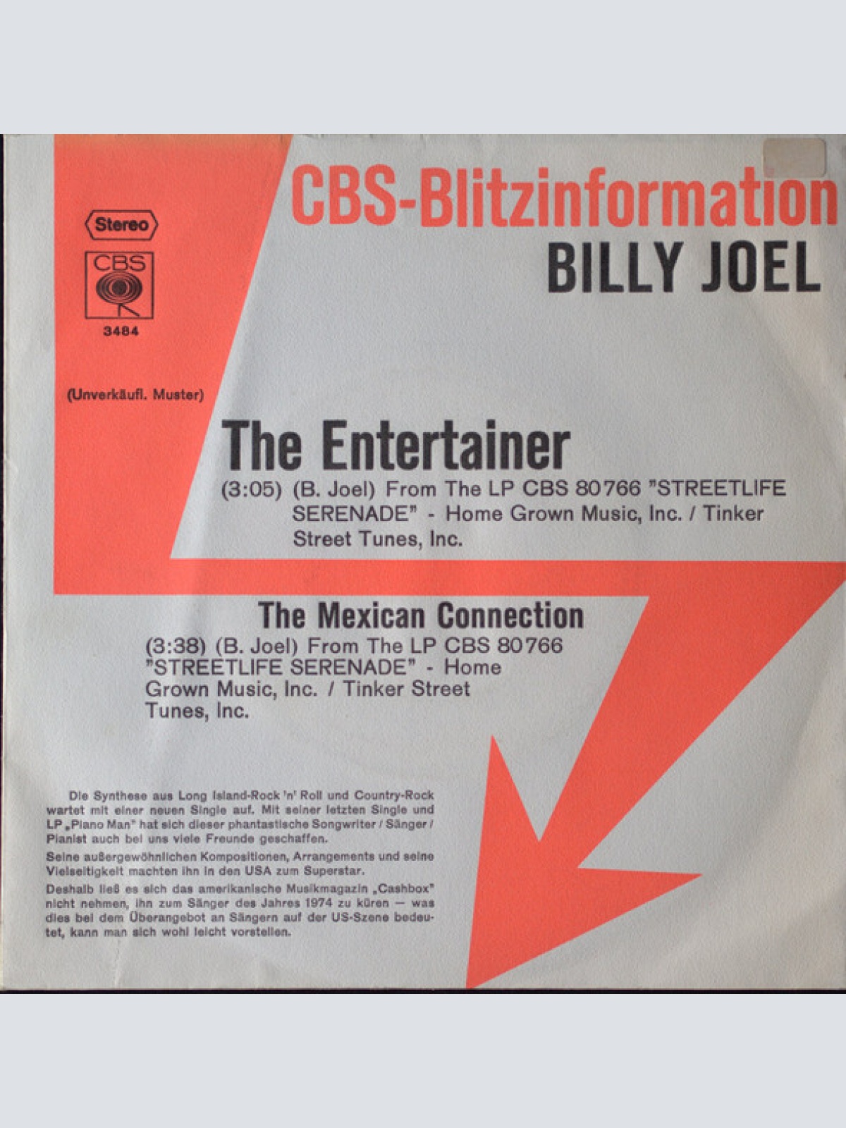 Vinyl / Billy Joel - The Entertainer