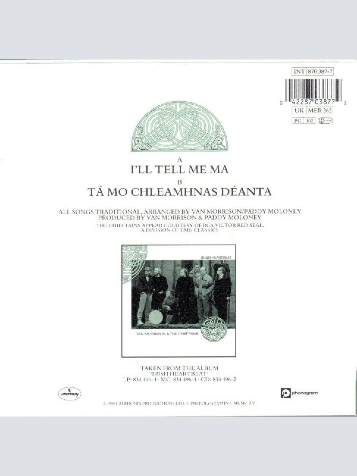 Vinyl / Van Morrison & The Chieftains - I'll Tell Me Ma