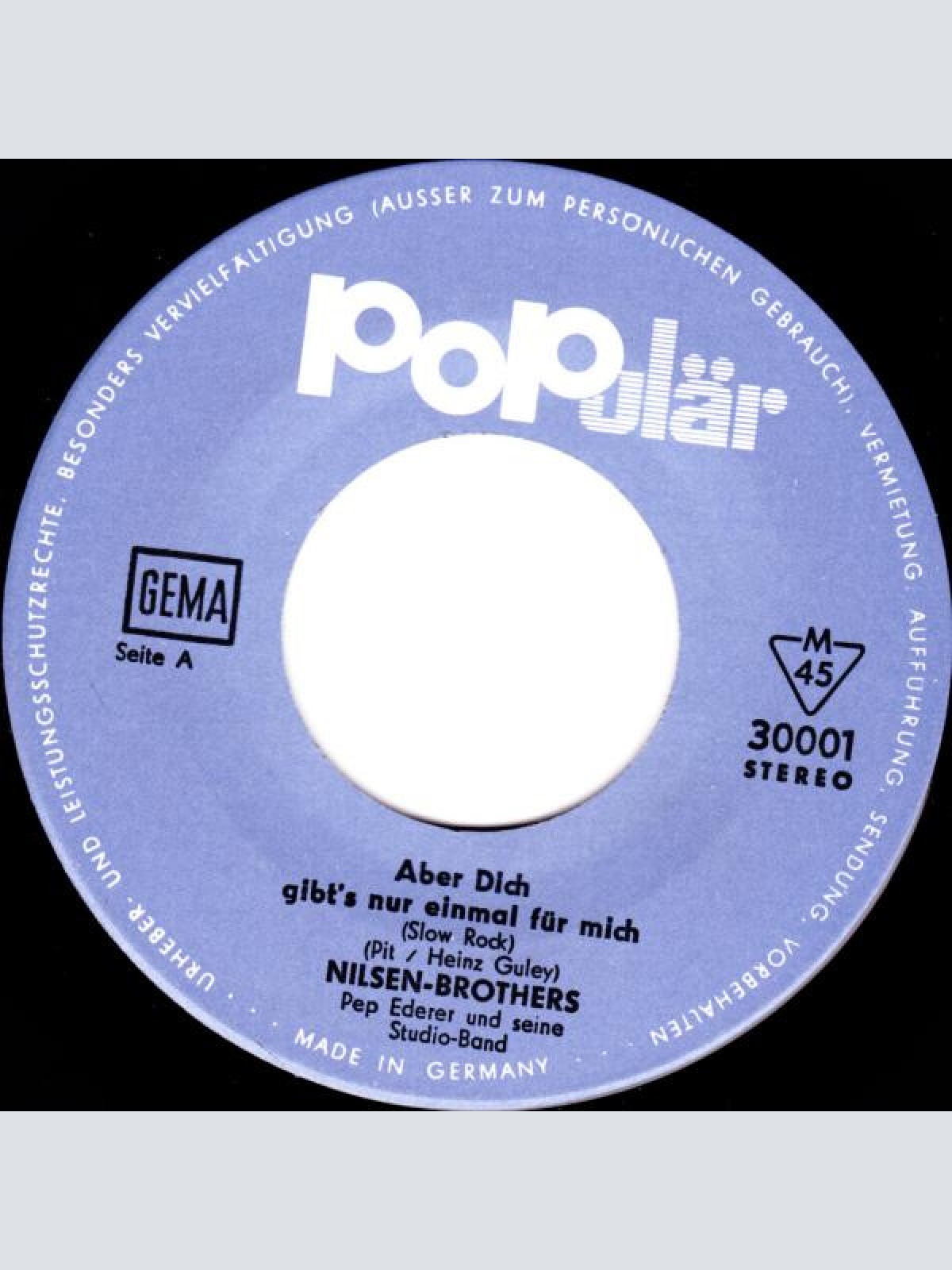 Vinyl / Nilsen-Brothers* - Aber Dich Gibt's Nur Einmal Für Mich!