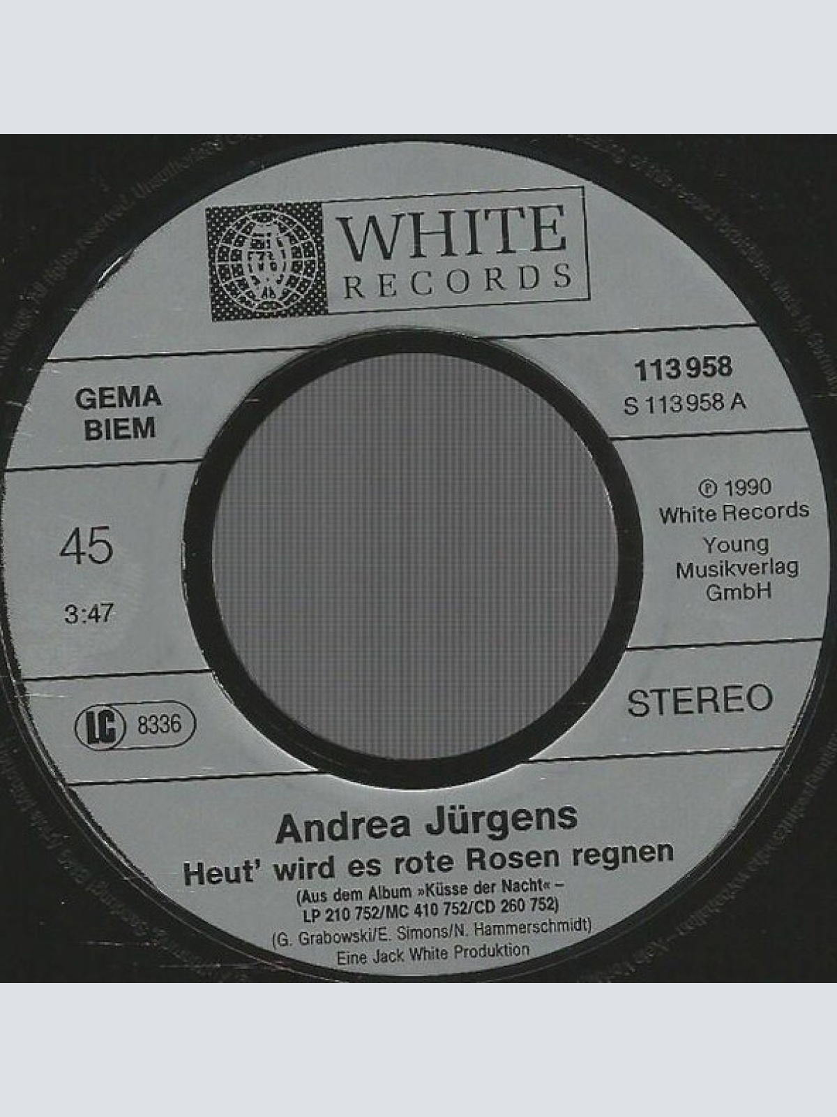 Vinyl / Andrea Jürgens - Heut' Wird Es Rote Rosen Regnen