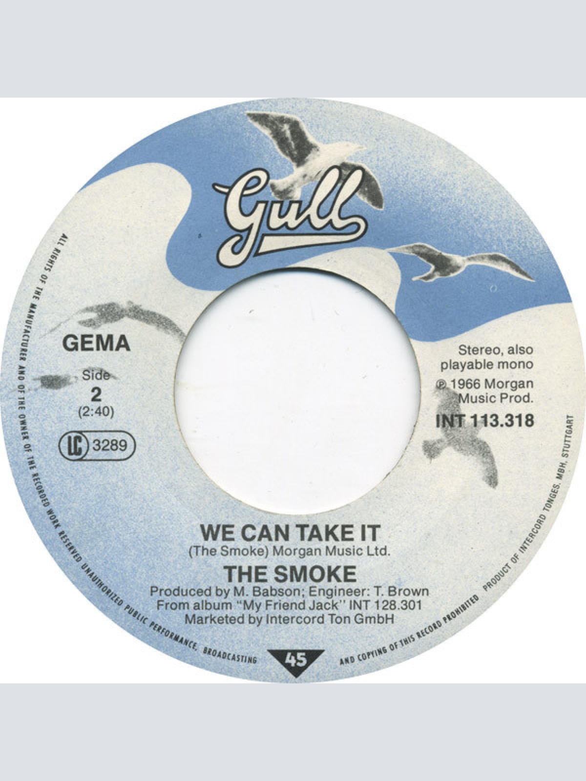 Vinyl / The Smoke - My Friend Jack