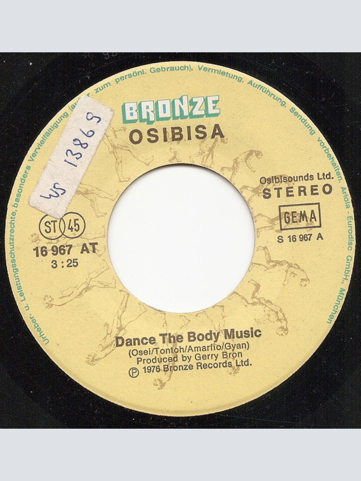 Vinyl / Osibisa - Dance The Body Music / Right Now