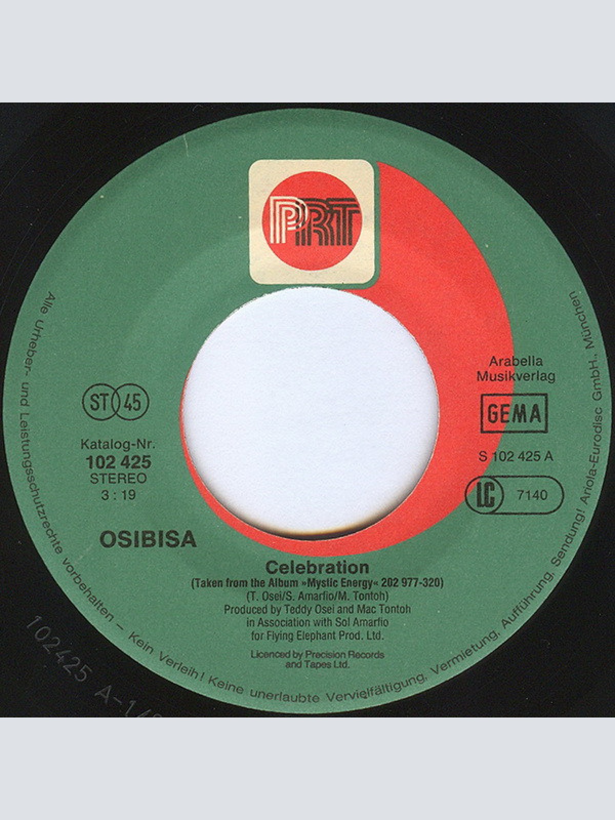 Vinyl / Osibisa - Celebration