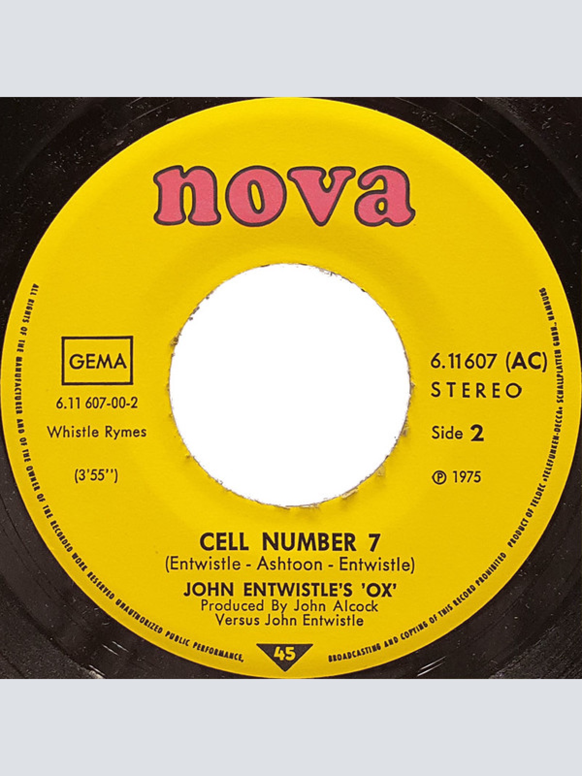 Vinyl / John Entwistle's 'Ox'* - Mad Dog