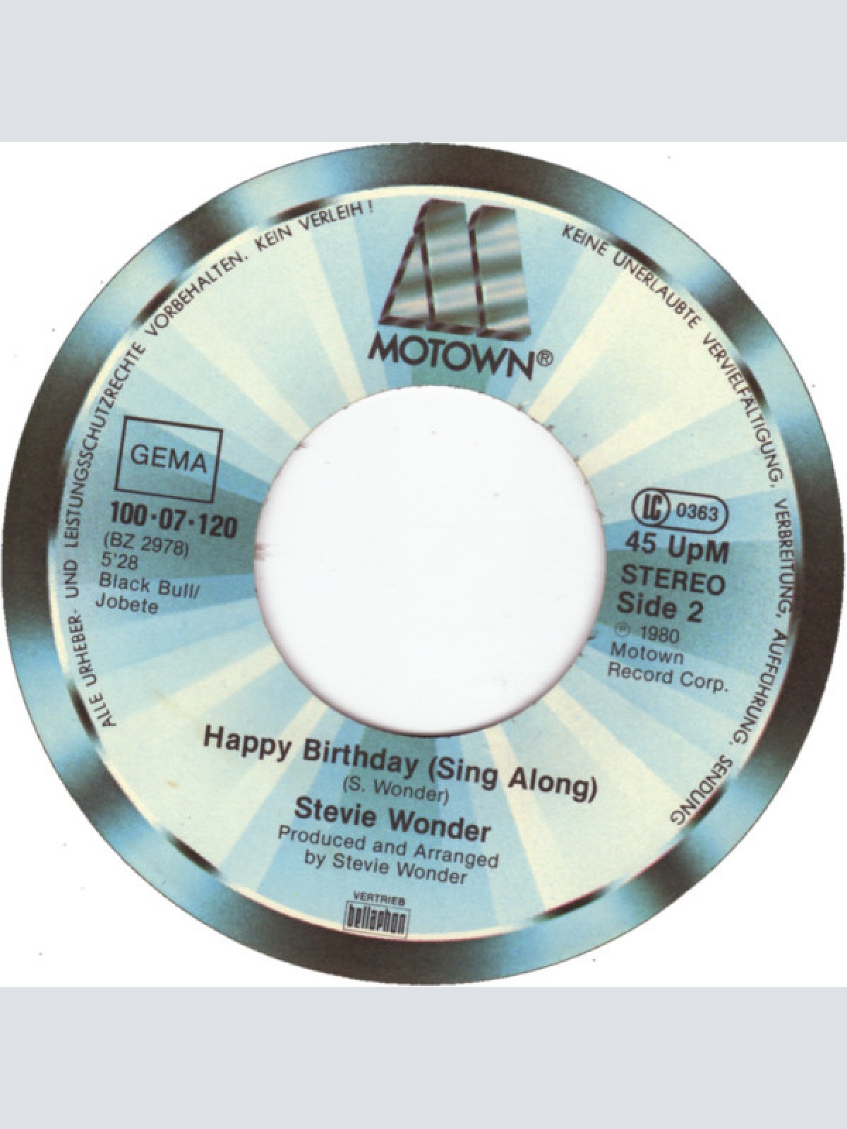 Vinyl / Stevie Wonder - Happy Birthday