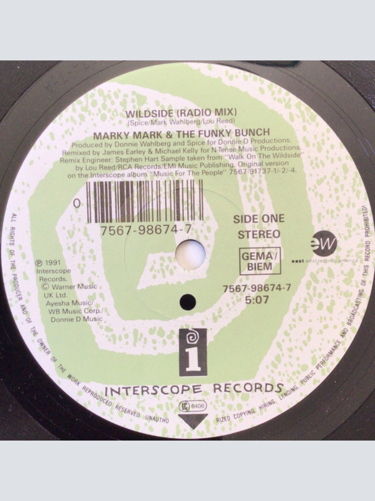 Vinyl / Marky Mark And The Funky Bunch* - Wildside