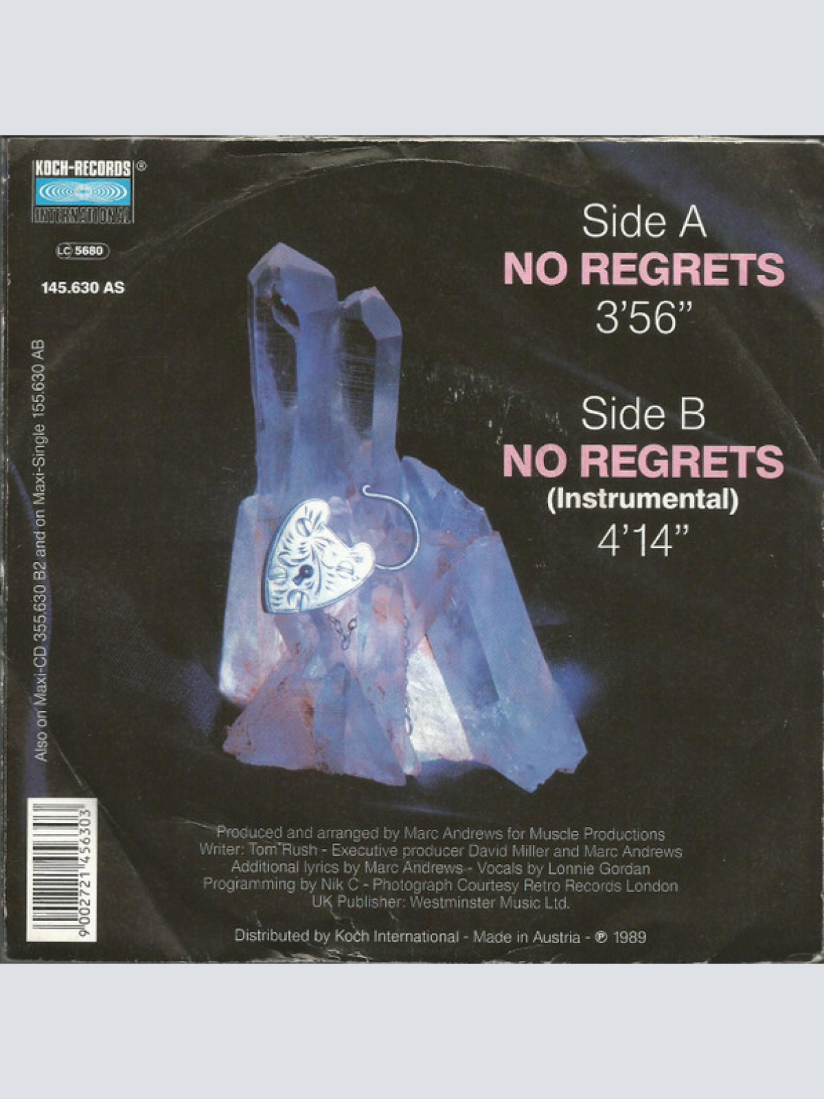 Vinyl / Quartzlock - No Regrets