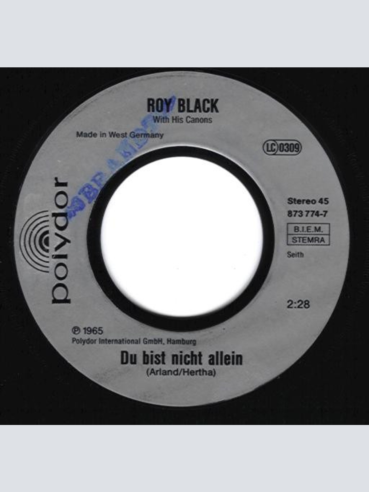 Vinyl / Roy Black - Du Bist Nicht Allein