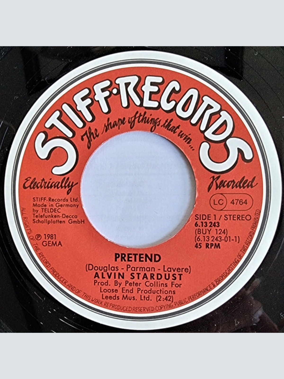 Vinyl / Alvin Stardust - Pretend