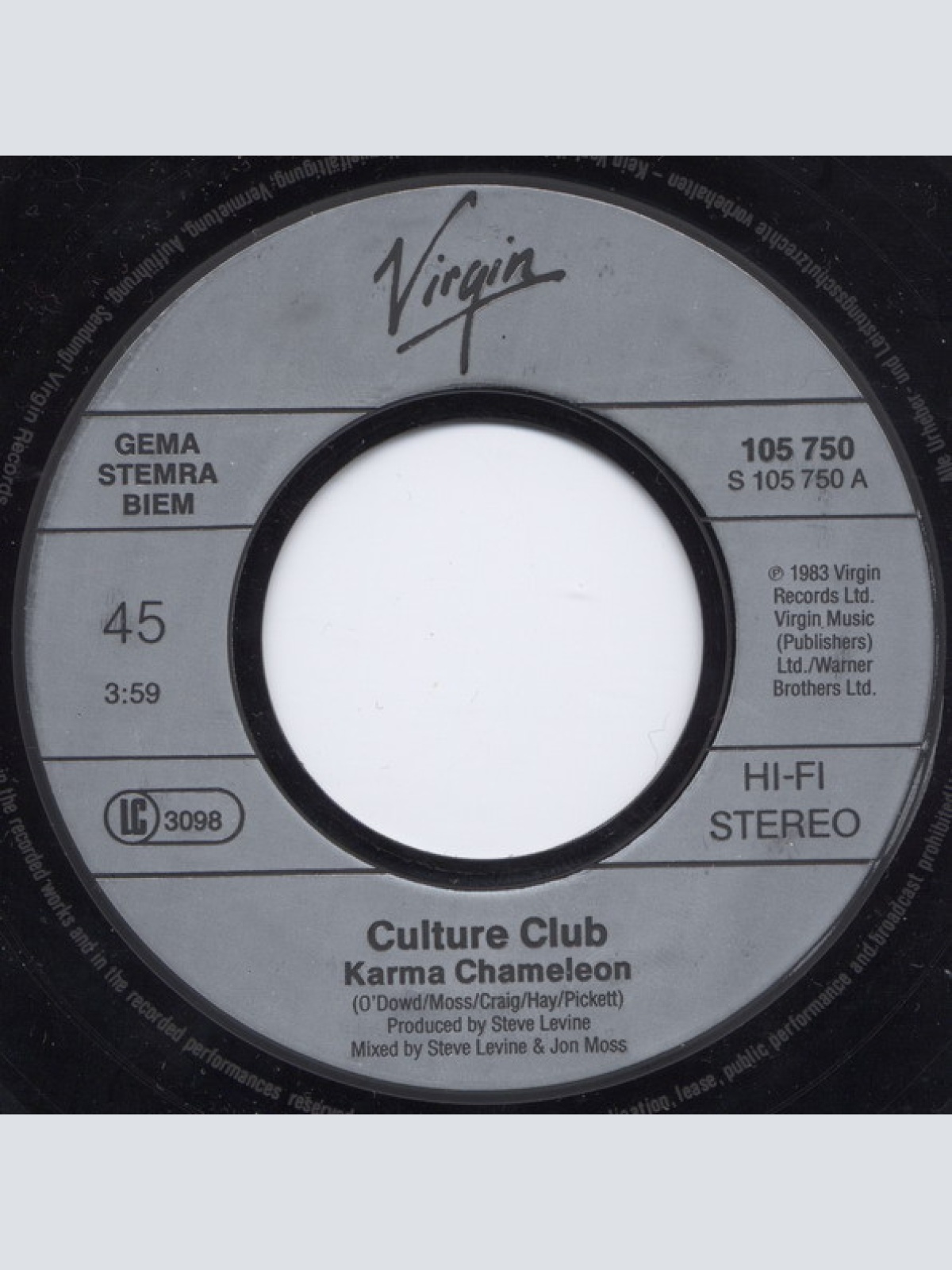 Vinyl / Culture Club - Karma Chameleon