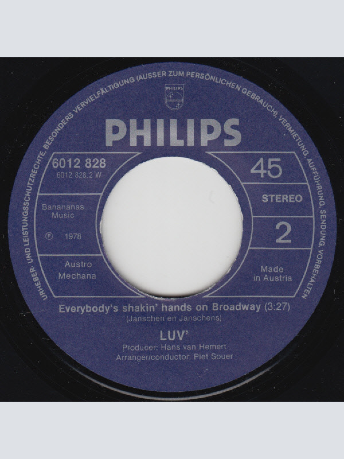 Vinyl / Luv' - You're The Greatest Lover