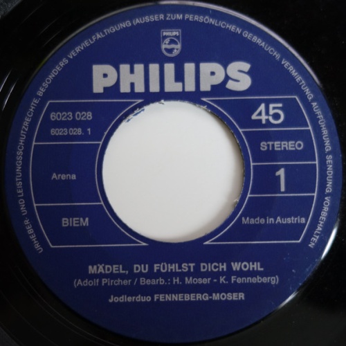 Vinyl / Jodlerduo Fenneberg-Moser* - Mädel, Du Fühlst Dich Wohl